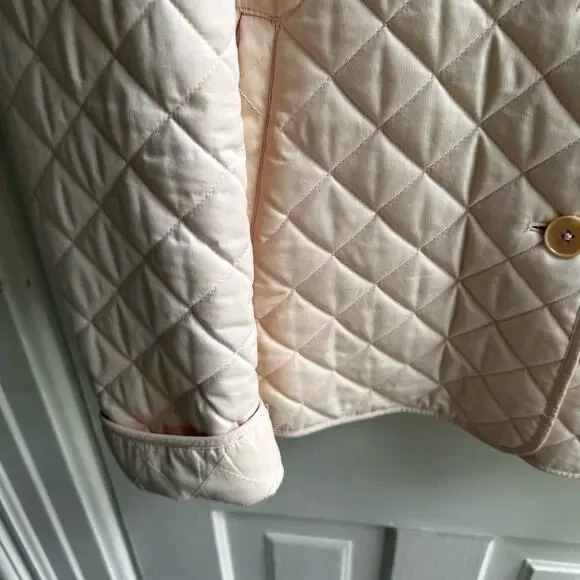 Ralph Lauren Black Label Blush Pink Quilted Fleece Lined Jacket - Picture 5 of 9